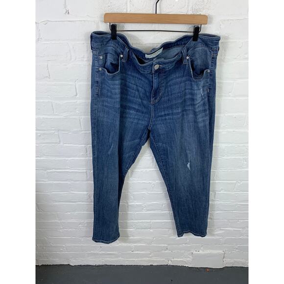 Liverpool Women's Straight Leg Denim Slim Fit Boyfriend Jeans Blue Size 20W - Picture 1 of 5